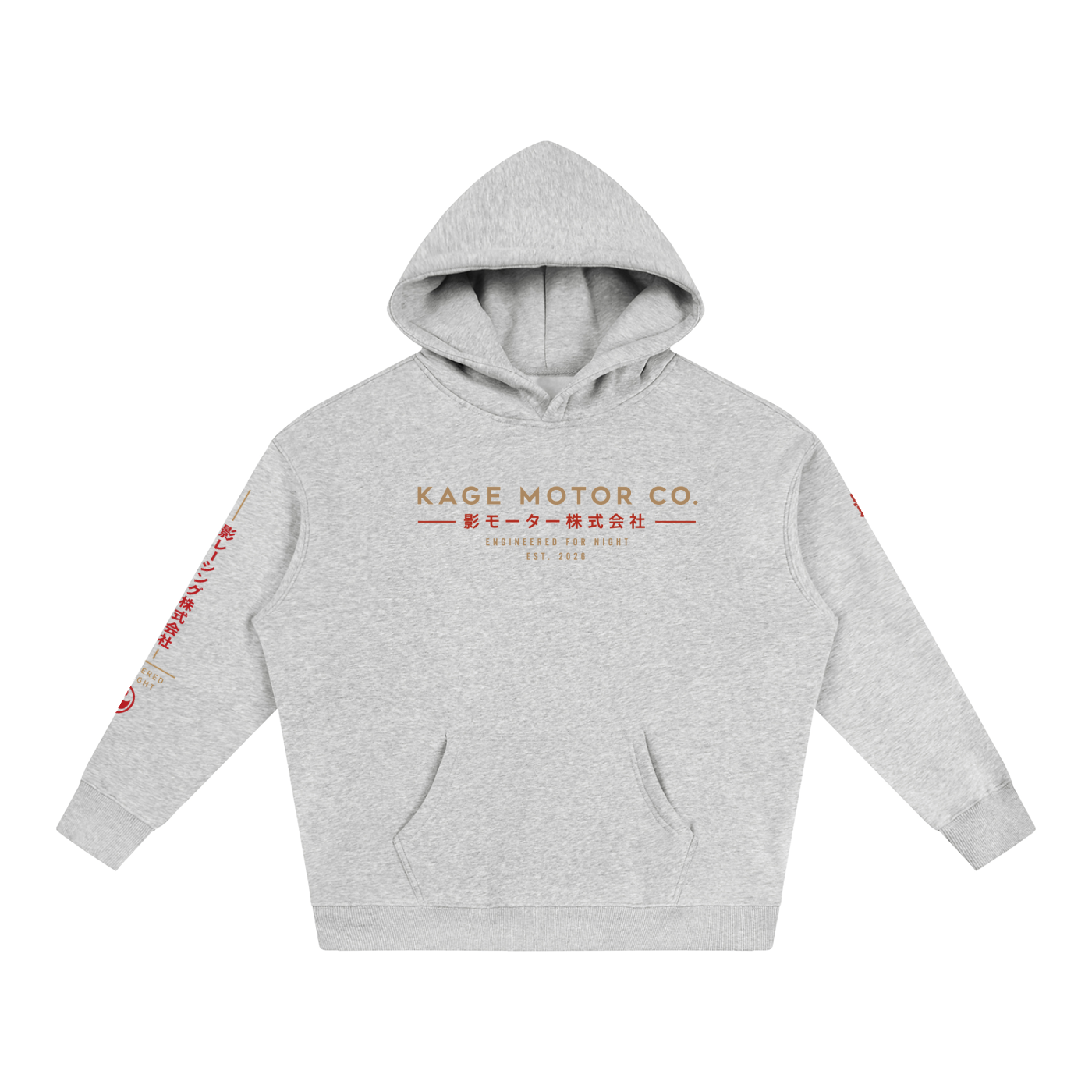 Kage Motor Co. — Oversized Fleeced Hoodie
