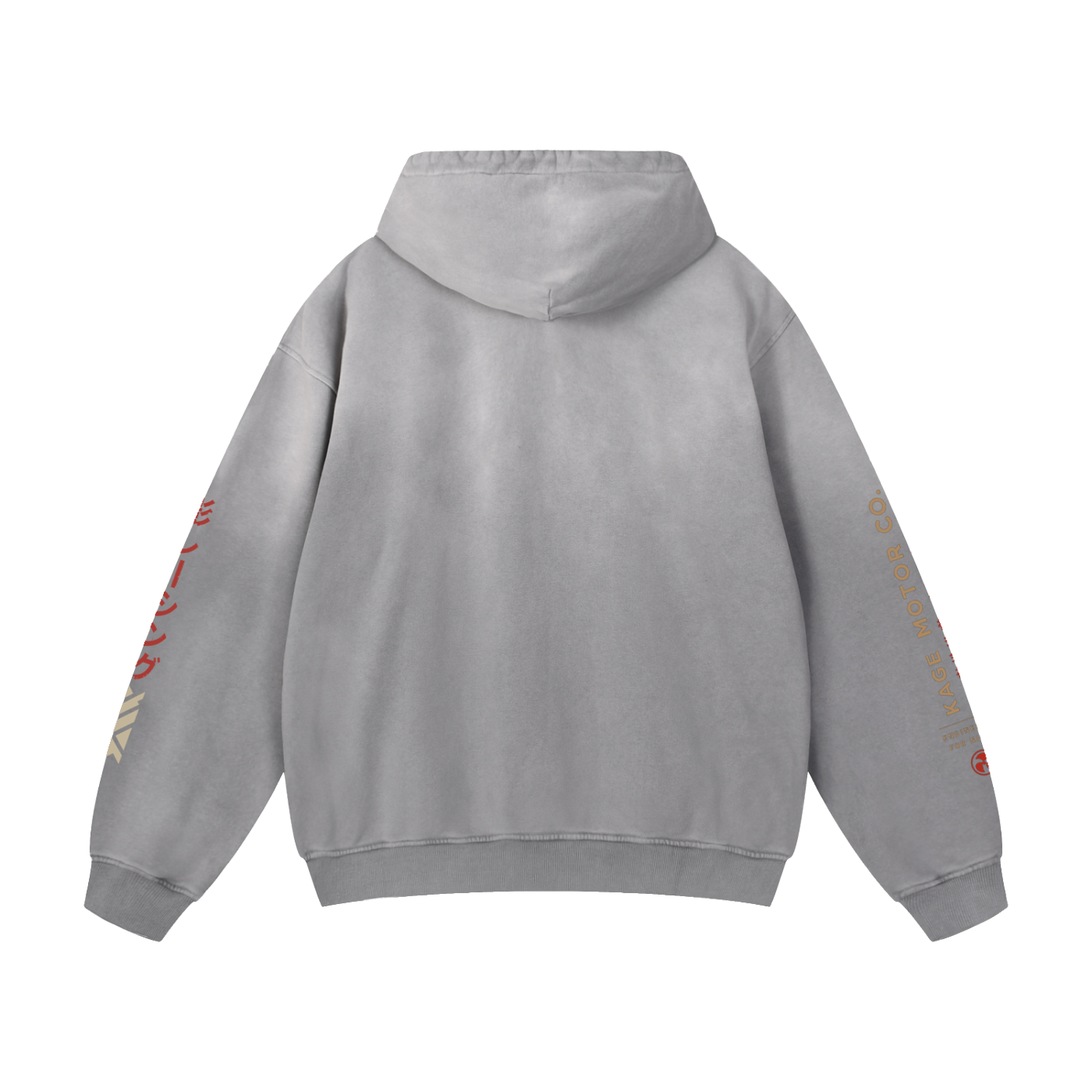 Kage Motor Co. - Heavyweight Sunfade Oversized Hoodie