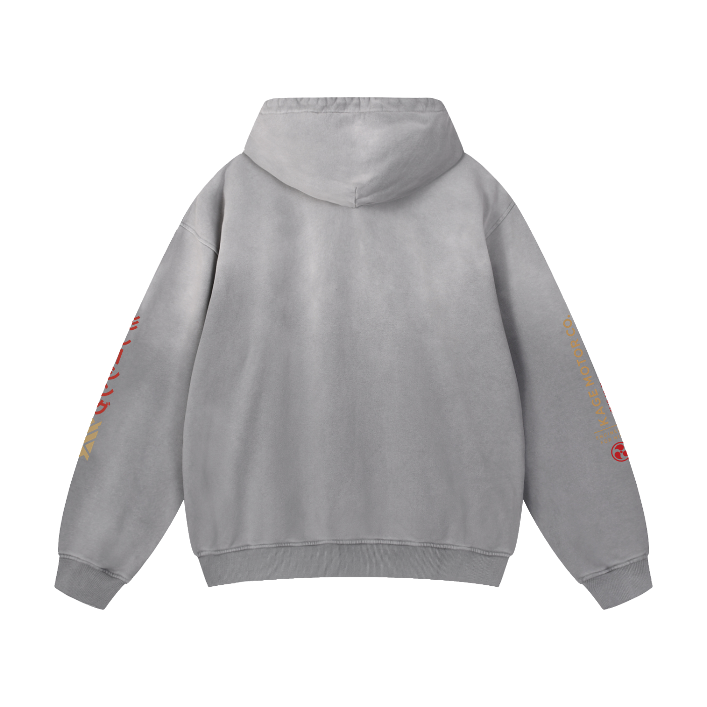 Kage Motor Co. - Heavyweight Sun Fade Oversized Hoodie