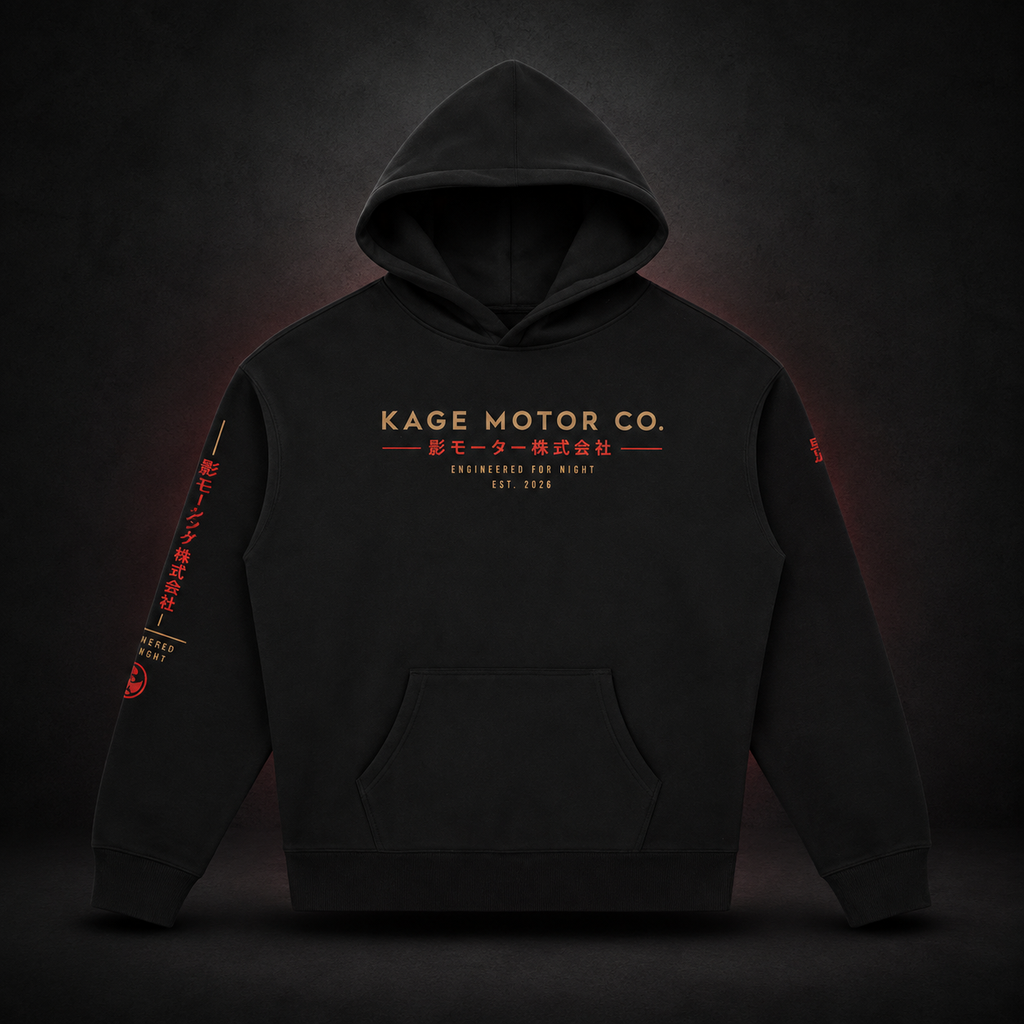 Kage Motor Co. — Oversized Fleeced Hoodie
