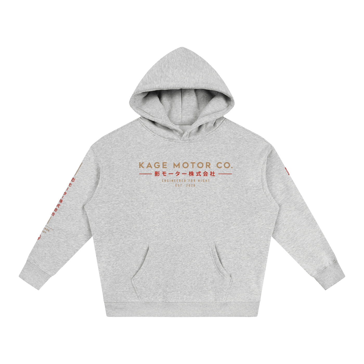 Kage Motor Co. — Oversized Fleeced Hoodie