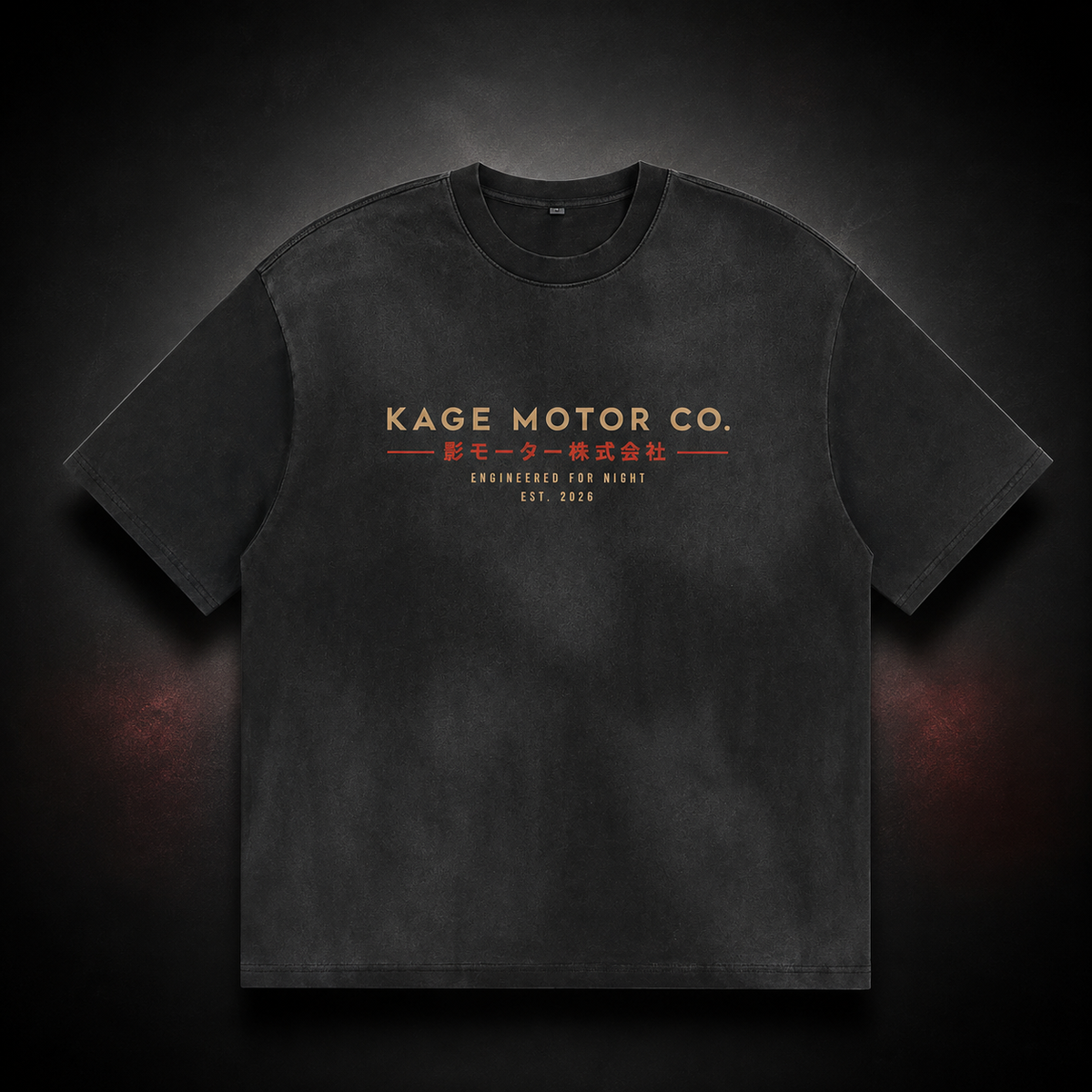 Kage Motor Co. - Sun Fade Loose Fit T-Shirt